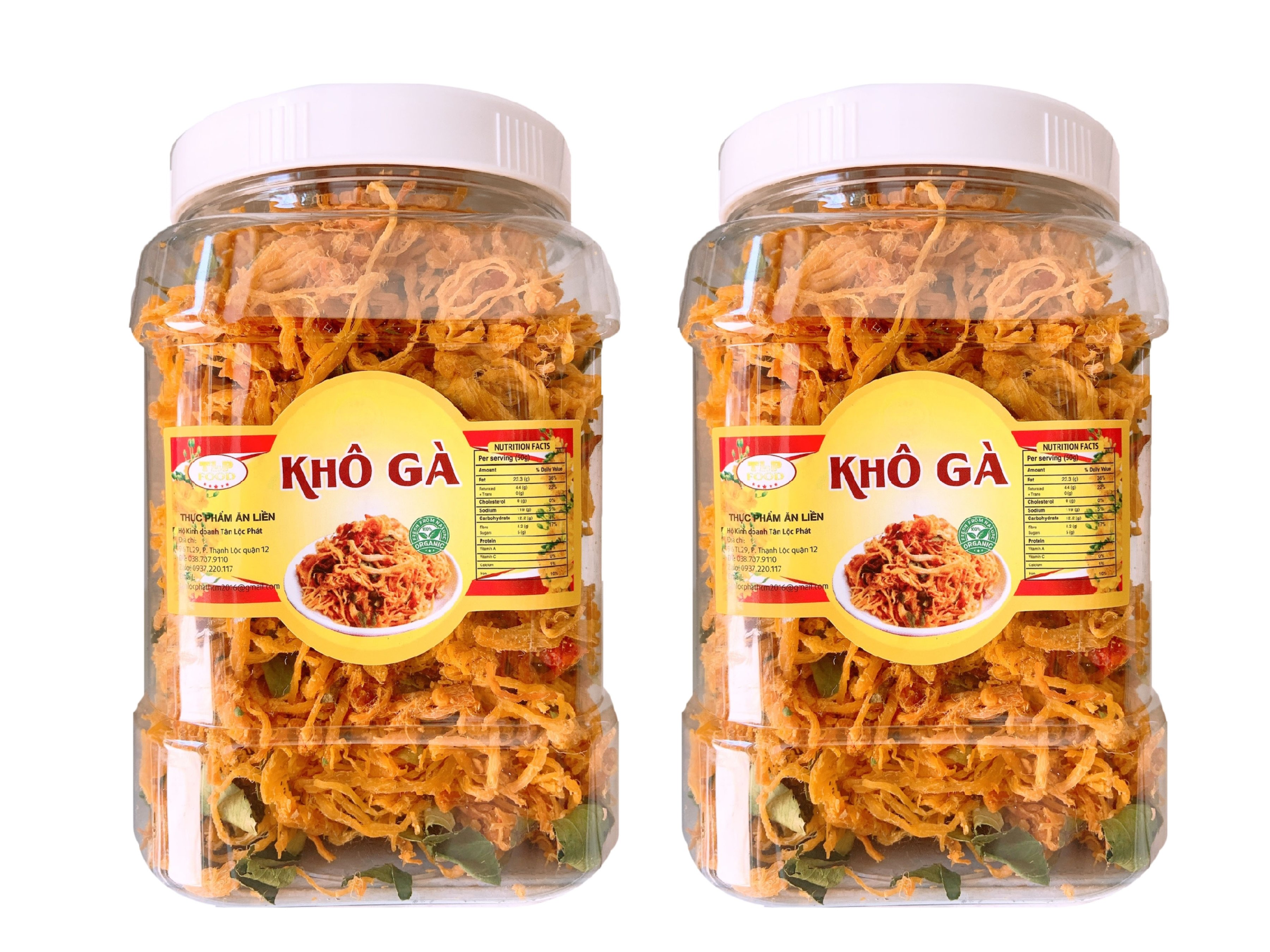 KHÔ GÀ BƠ TỎI (GÀ CHÀ BÔNG CAY) TÂN LỘC PHÁT (1KG)