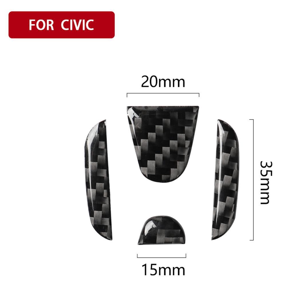 Carbon Fiber Steering Wheel Decoration Cover Sticker for 16-19