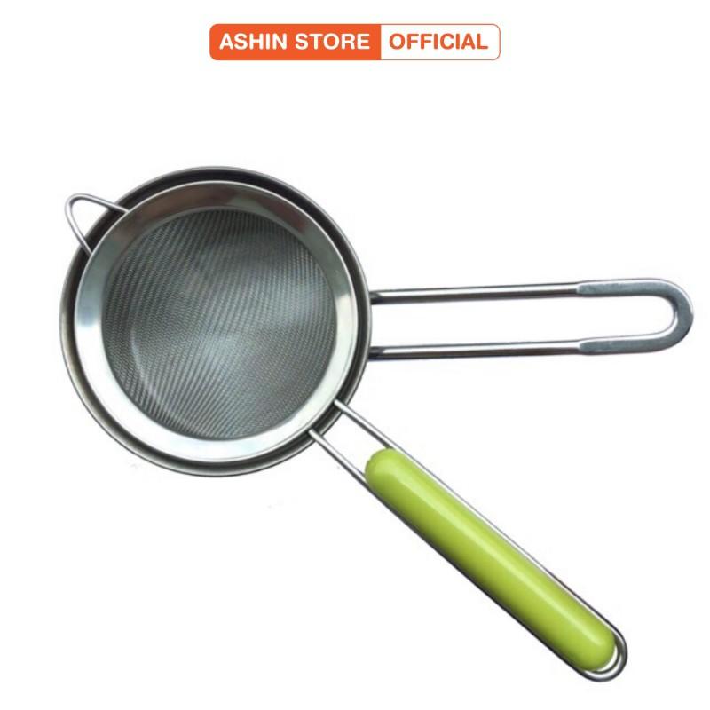 Rây Lọc Viền Cán Xanh INOX Không Gỉ