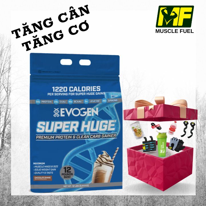 Super Huge Gain – MASS Evogen Hổ trợ tăng cân, tăng cơ hiệu quả 17 liều dùng, Enzym tiêu hoá độc quyền