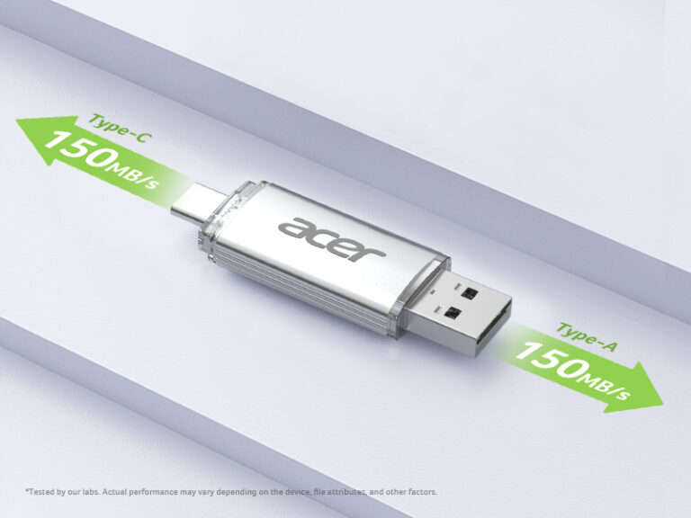 USB Acer UT300 3.2 Gen1 USB-C &amp; USB-A tốc độ upto 150MB/s BH 5 NĂM 1 ĐỔI 1 Hàng chính hãng