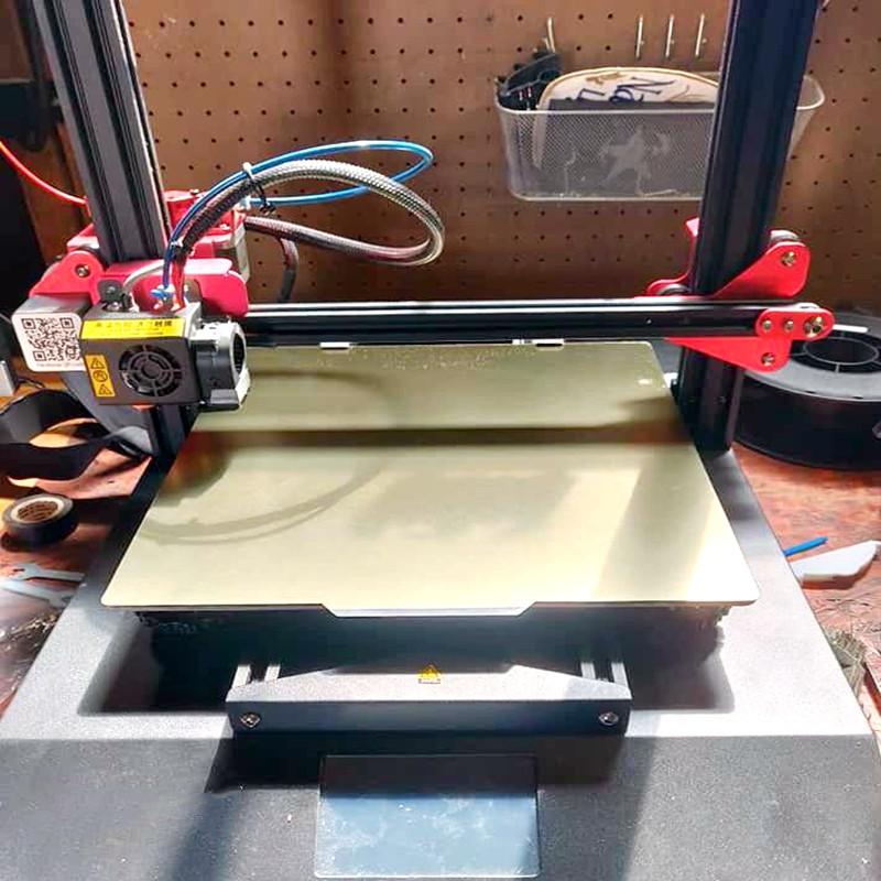 Giường in từ tính ENERGETIC 220/235/310*310mm Tấm thép lò xo Giường gia nhiệt PEI Build Plate Base cho máy in 3D Ender 3 5/CR-10