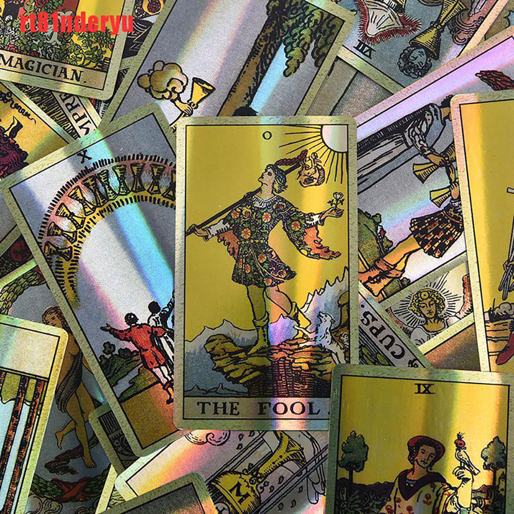 Bài Tarot A.E Waite Tarot Holographic Phiên Bản Óng Ánh Đặc Biệt Đá Thanh Tẩy