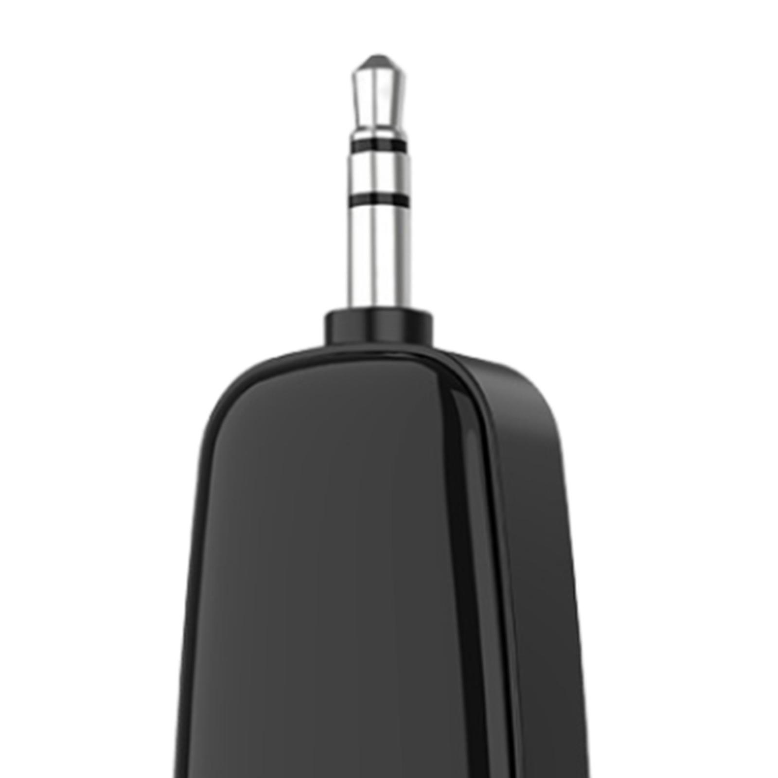 V5.2 Receiver 3.5mm Adapter ,Fingerprint Touch Portable Plug and Play Music Receiver Audio Adapter for Car ,Headphones ,Home Stereo