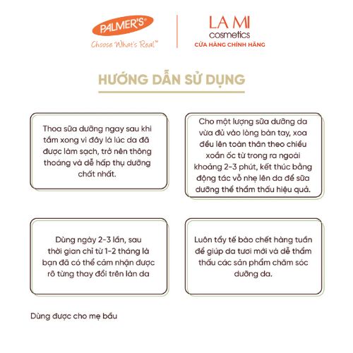 Sữa dưỡng thể dưỡng ẩm Bơ Hạt Mỡ Palmer's 250ml