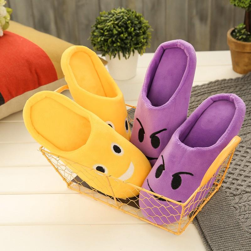 Dép mang trong nhà mặt cảm xúc êm chân cho chị em unisex
