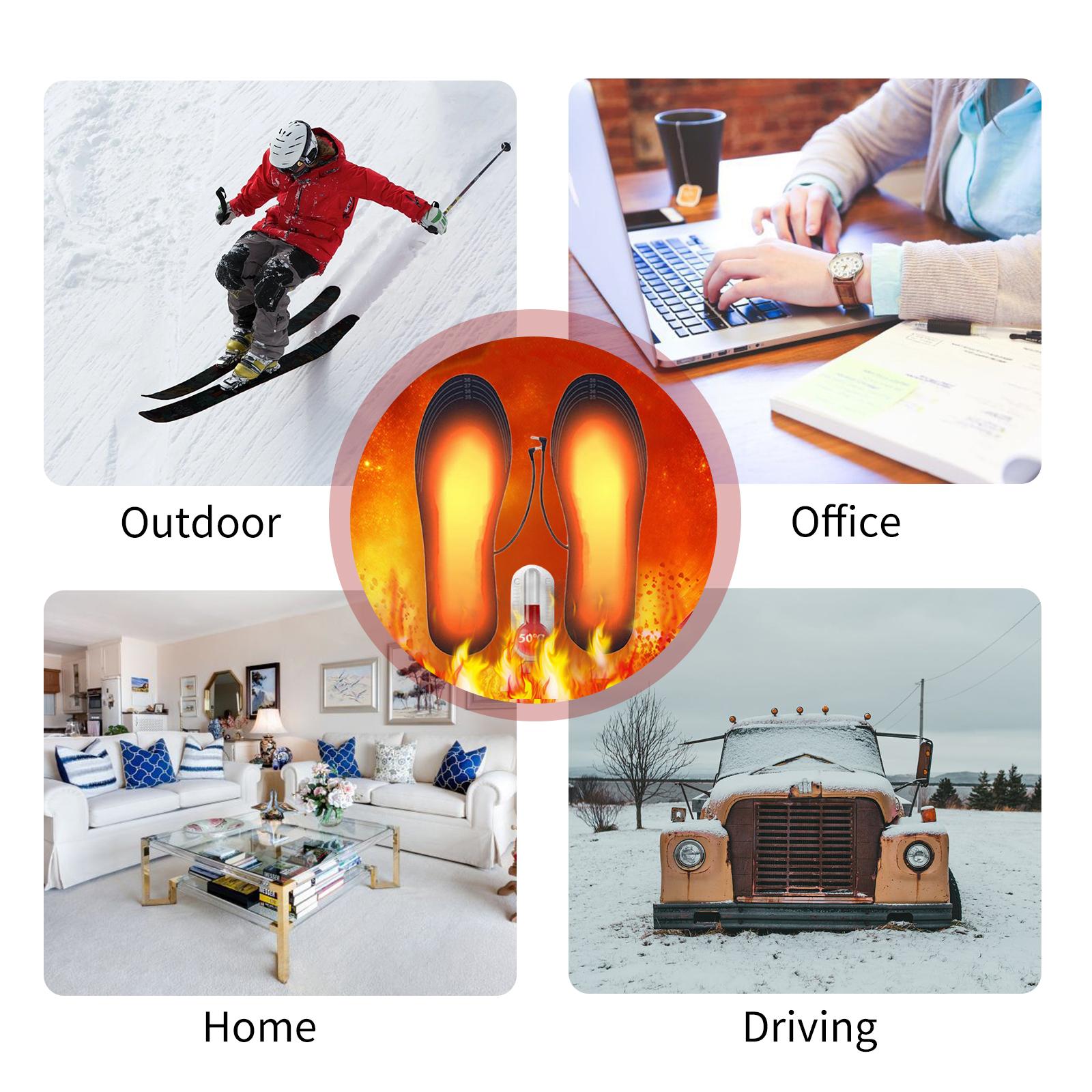 Lót Bàn Chân Sưởi Ấm Usb Có Thể Sạc Lại