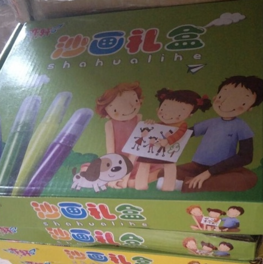 Tranh cát 12 màu +12 tranh Tô màu cho bé Tranh Cát DIY 21x14cm An Toàn Cho Bé Kèm 12 Lọ Màu Cát.