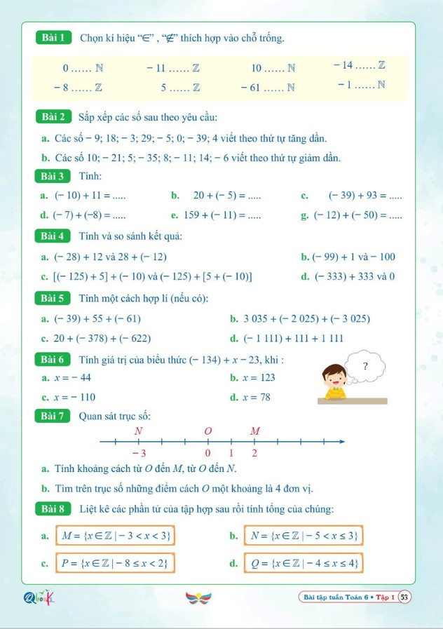 Sách - Combo Bài Tập Tuần Toán Lớp 6 - Cả Năm - Cánh Diều