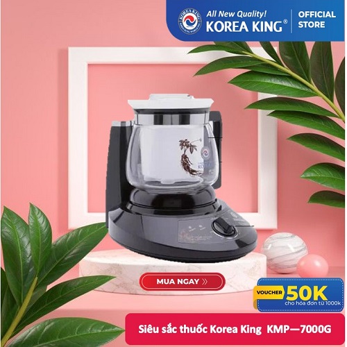Siêu sắc thuốc Korea King KMP–7000G (220V/50HZ, 3000ML, 330W )- Hàng chính hãng