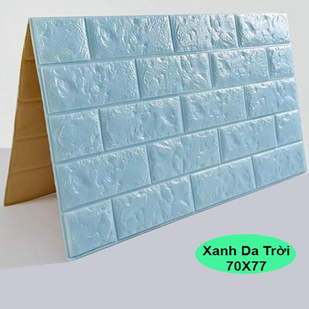 Combo 10 tấm xốp dán tường màu xanh da trời