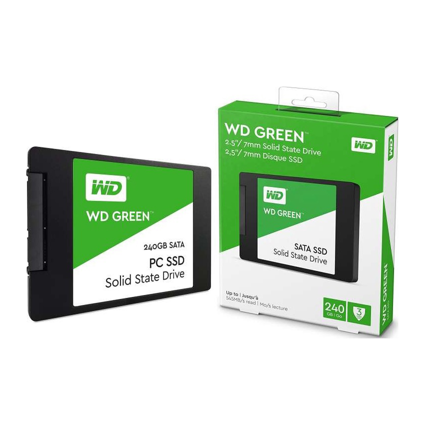 Ổ Cứng SSD WD Green 240GB 3D NAND - WDS240G2G0A - Hàng Chính Hãng + Tặng Đèn Led