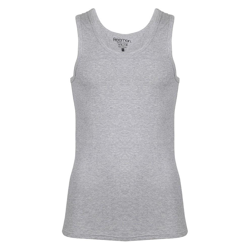 Áo thun nam ba lỗ chất liệu cotton cao cấp FREEMAN ASF202