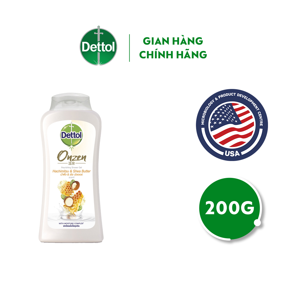 Sữa tắm Dettol diệt khuẩn nuôi dưỡng - Chai 200G