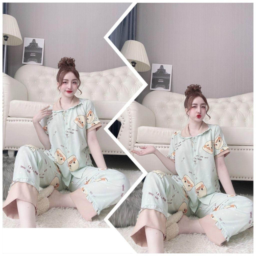 Đồ Ngủ Pijama, Đồ Ngủ nữ lụa cao cấp mềm mại xinh xắn &lt; 60kg - 5