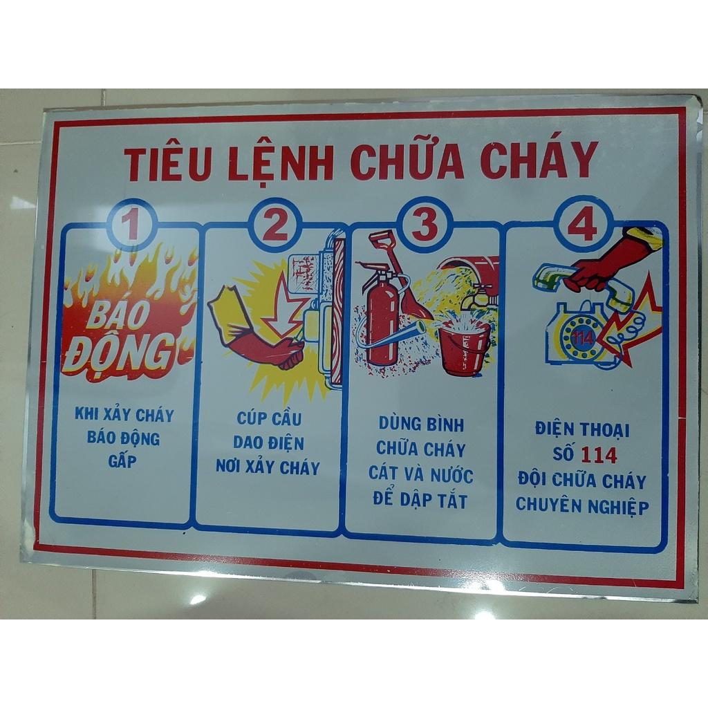 Bảng nội quy, tiêu lệnh , cấm lửa, cấm thuốc PCCC , bảng nội quy tiêu lệnh phòng cháy chữa cháy.