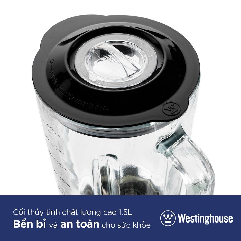 Máy Xay Sinh Tố Westinghouse, Máy Xay Trái Cây, Hoa Quả, Cối Thủy Tinh 1.5L, Công Suất 500W, Nhập Mỹ, Bh 12 Tháng - Xanh dương