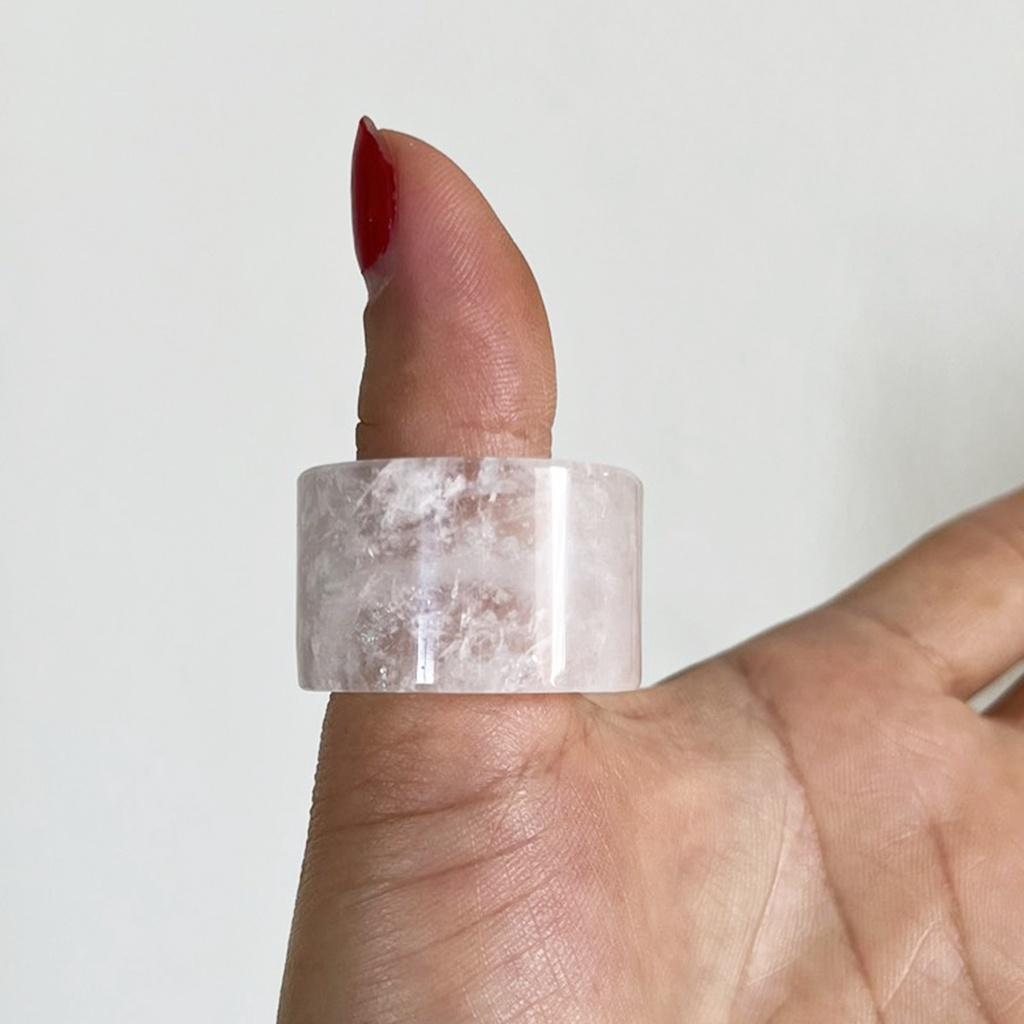 Nhẫn thạch trắng của Việt Nam nhiều kích thước Xưởng chế tác đá PTMN An An