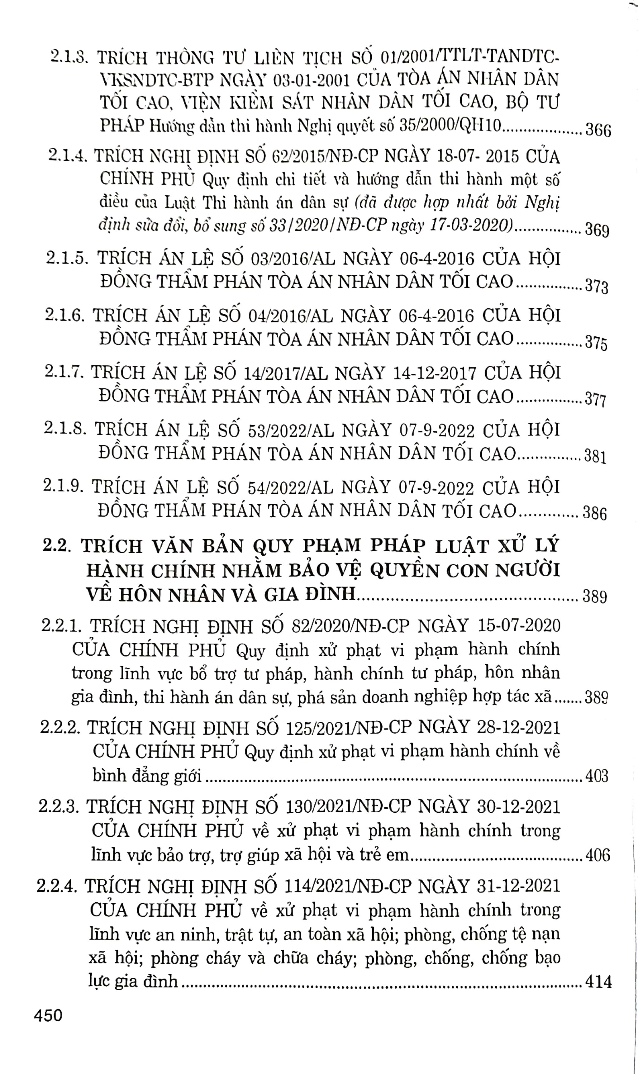 Hệ thống văn bản quy phạm pháp luật - trích văn bản quy phạm pháp luật, án lệ về hôn nhân và gia đình