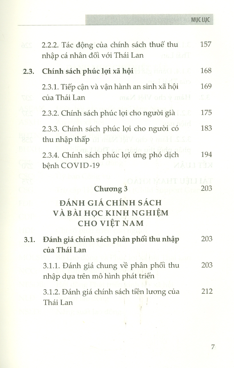 Chính Sách Phân Phối Thu Nhập Của Thái Lan Và Hàm Ý Cho Việt Nam (Sách chuyên khảo)