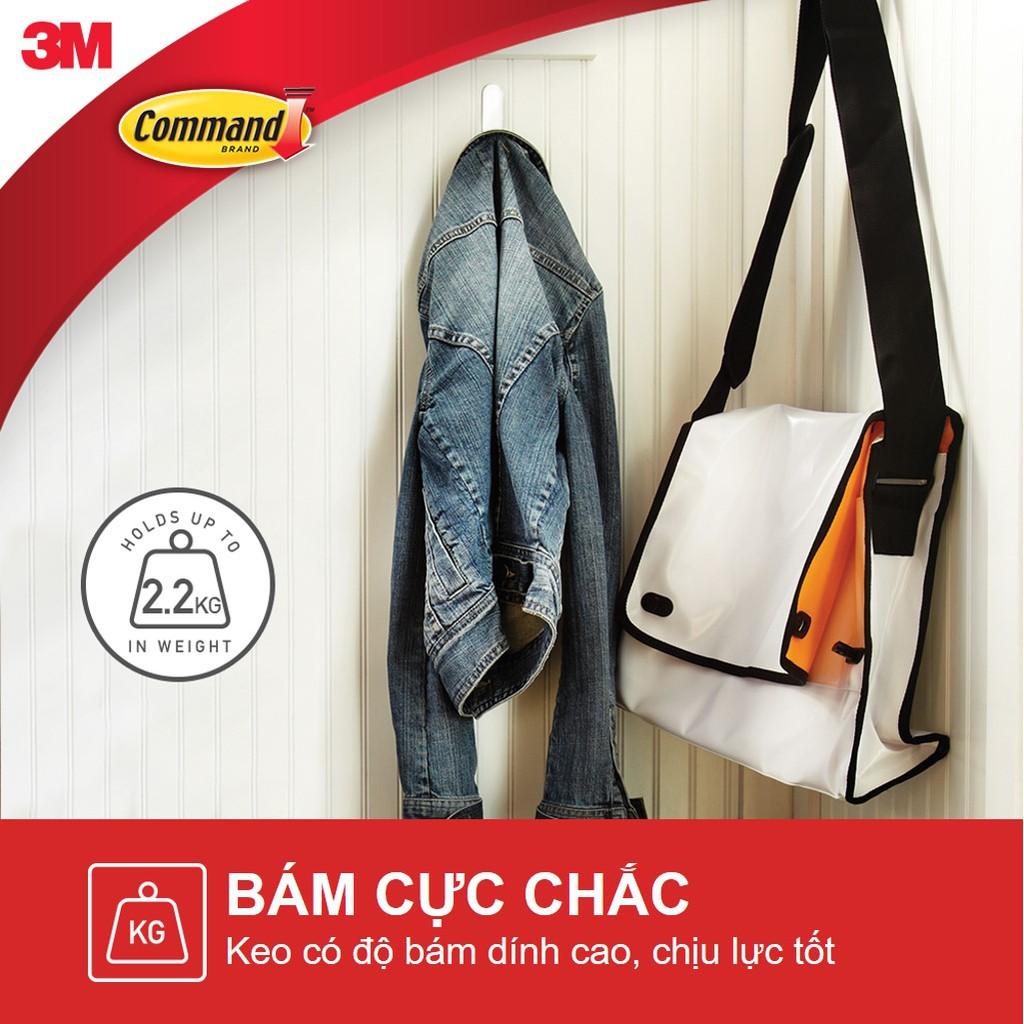 Bộ 10 Móc dán tường Command 3M chịu lực 2.2kg - Gói siêu ưu đãi, độ bền cao, bám cực chắc, tháo cực dễ 17008EXVP