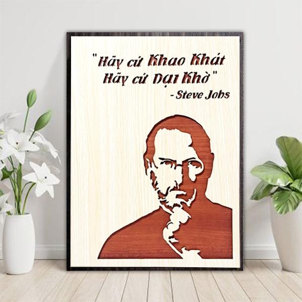 Tranh Gỗ dán tường, treo tường văn phòng câu slogan tạo động lực LP037