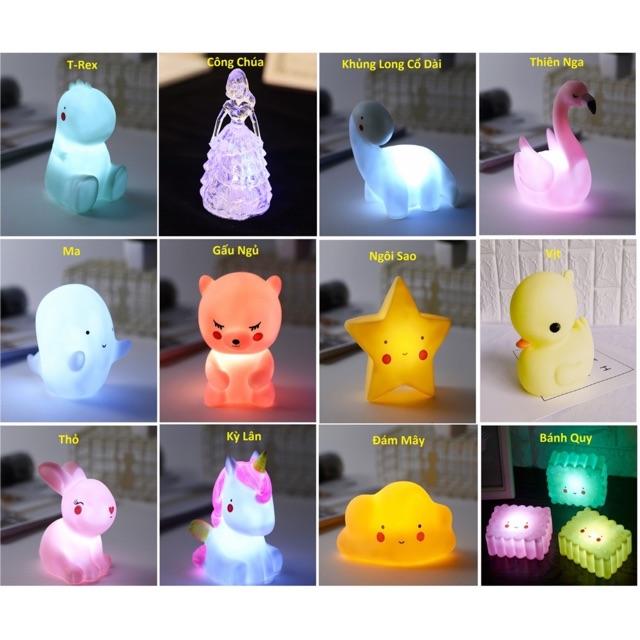 ĐÈN NGỦ SILICON CUTE DÙNG PIN CHO BÉ YÊU