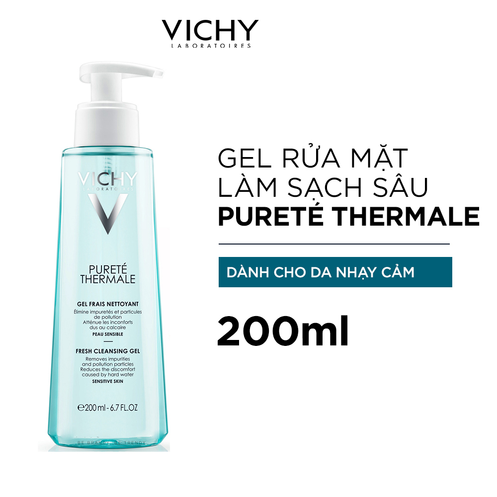 Gel Rửa Mặt Làm Sạch Sâu Vichy Purete Thermale Fresh Cleansing Gel 200ml