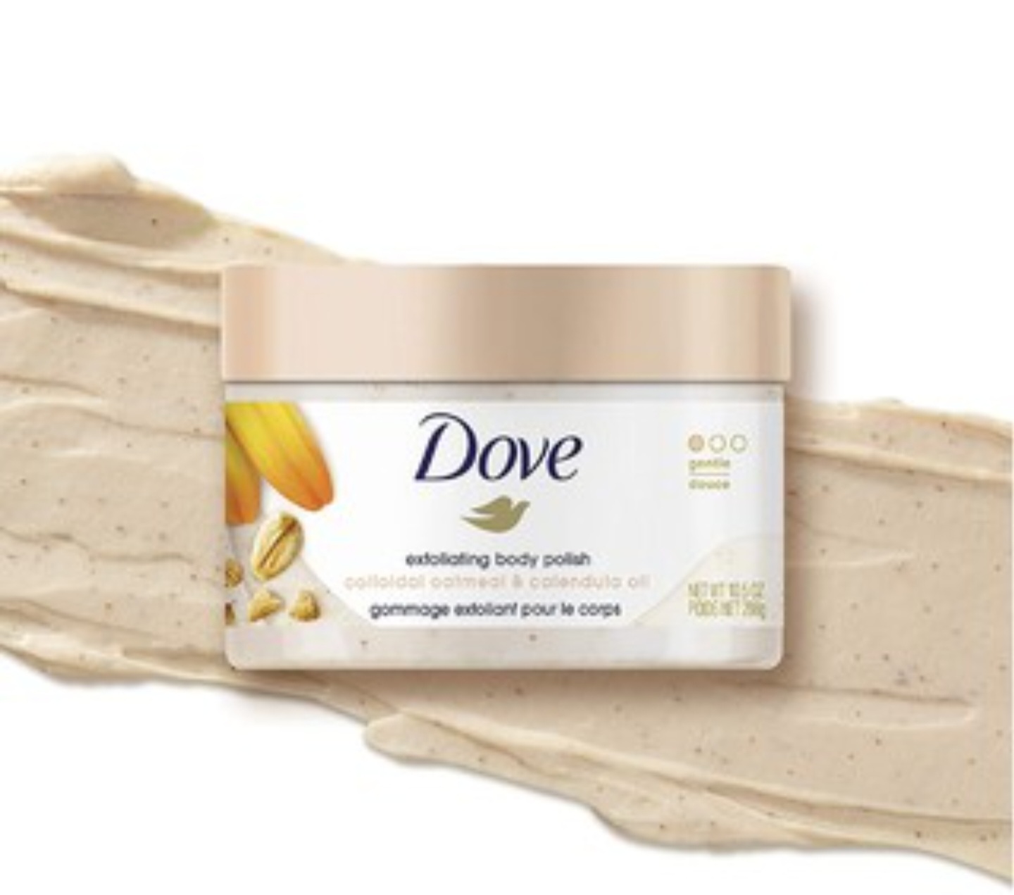 Tẩy Tế Bào Chết Dove Exfoliating Body Polish Scrub 298g - Mỹ 