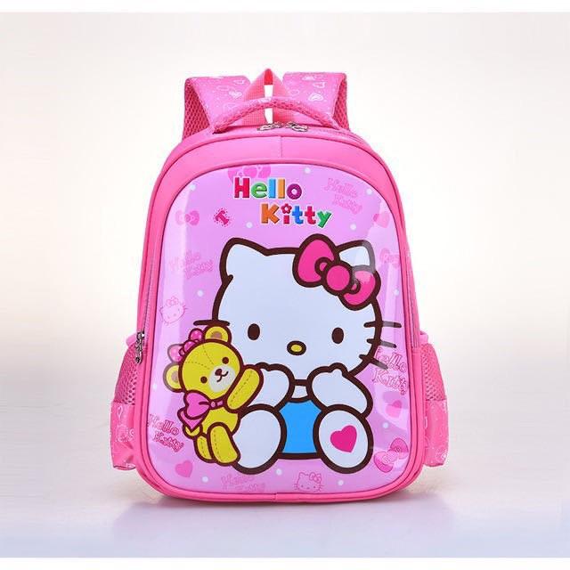 Ba lô đi học cho bé gái cấp 1 hình Ngựa Pony - Kitty - công chúa Elsa