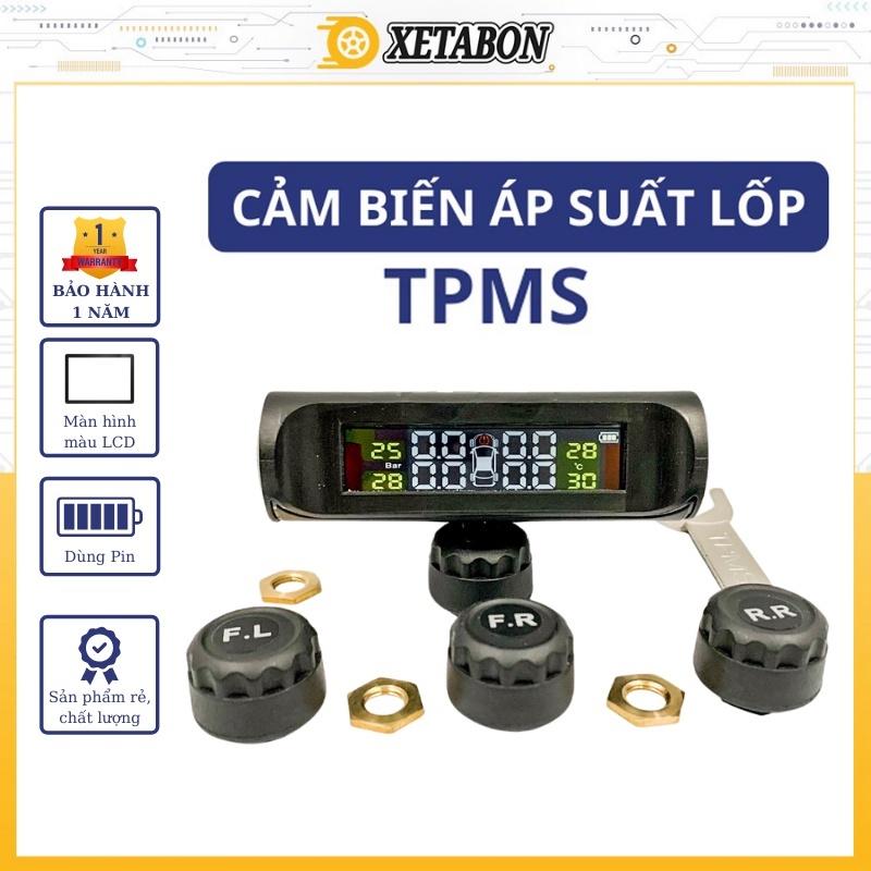 Cảm Biến Áp Suất Lốp Xe Hơi Van Ngoài TPMS cao cấp Dùng Pin - BH 12 Tháng