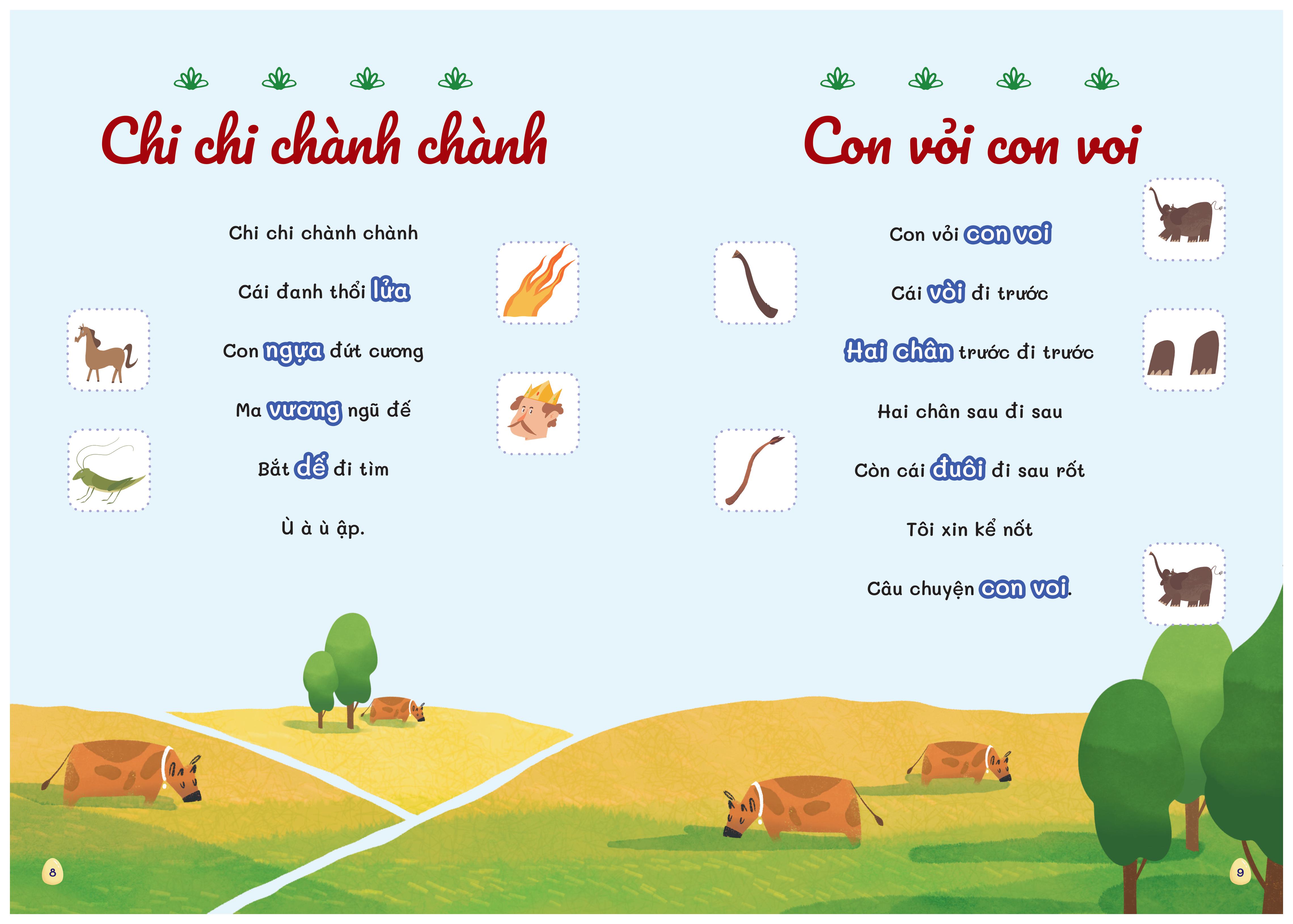 Sách - Combo 4 Cuốn Thơ, Truyện, Đồng Dao, Câu Đố, Tập Nói Tập Đọc Cho Bé 0-6 Tuổi