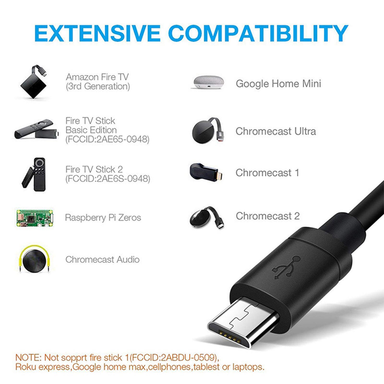 Adapter Micro USB to Accessories 1M/3.3ft for 4K