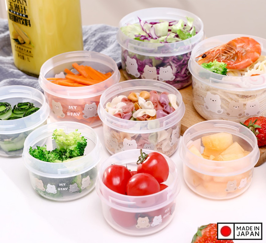 Set 02 hộp đựng thực phẩm Nakaya Pot Bear 160ml - Hàng nội địa Nhật Bản nhập khẩu chính hãng