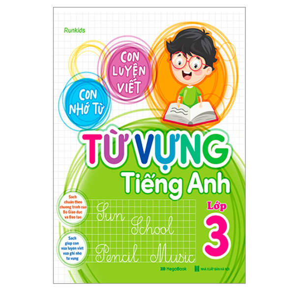 Combo Con Luyện Viết - Con Nhớ Từ - Từ Vựng Tiếng Anh (3 Cuốn)