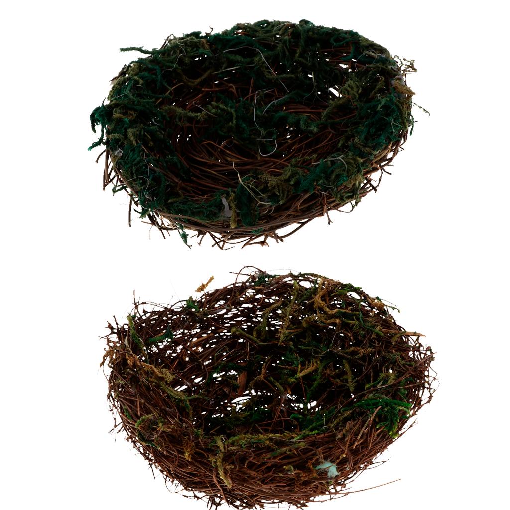 Bird Nest Handmade Vine Rattan Bed Nature for Parrots Cockatiel A:12cm