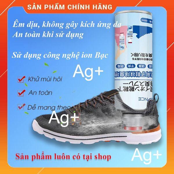 Lọ/Bình/chai Xịt khử mùi giày công nghệ Nano Bạc