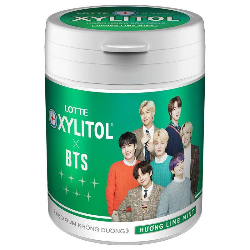 Kẹo Gum Không Đường Lotte Xylitol Hương Bạc Hà Lime Mint Hũ 137.8G-8934677000358 Kẹo Gum Không Đường Lotte Xylitol Hương Bạc Hà Lime Mint Hũ 137.8G-8934677000358