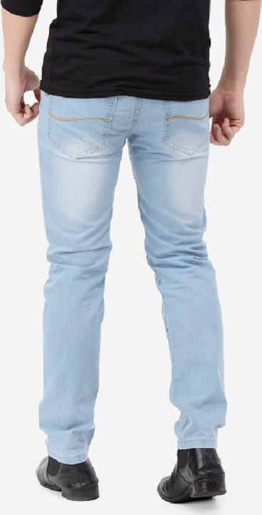 Quần Jeans Titishop QJ160 wash bạc màu xanh da trời