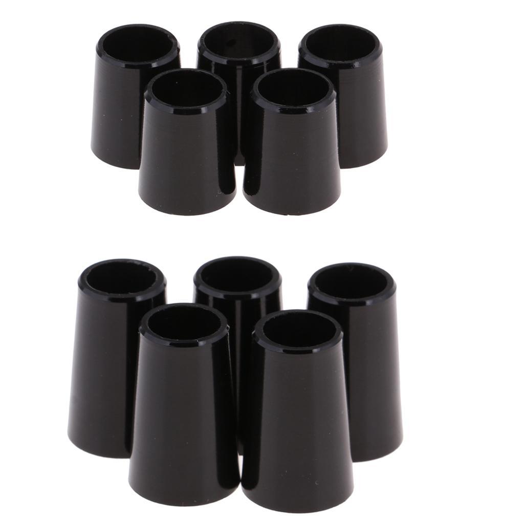 10pcs Golf Irons Ferrules Wood Shaft End Caps for 0.370/0.335 Shaft Adapter