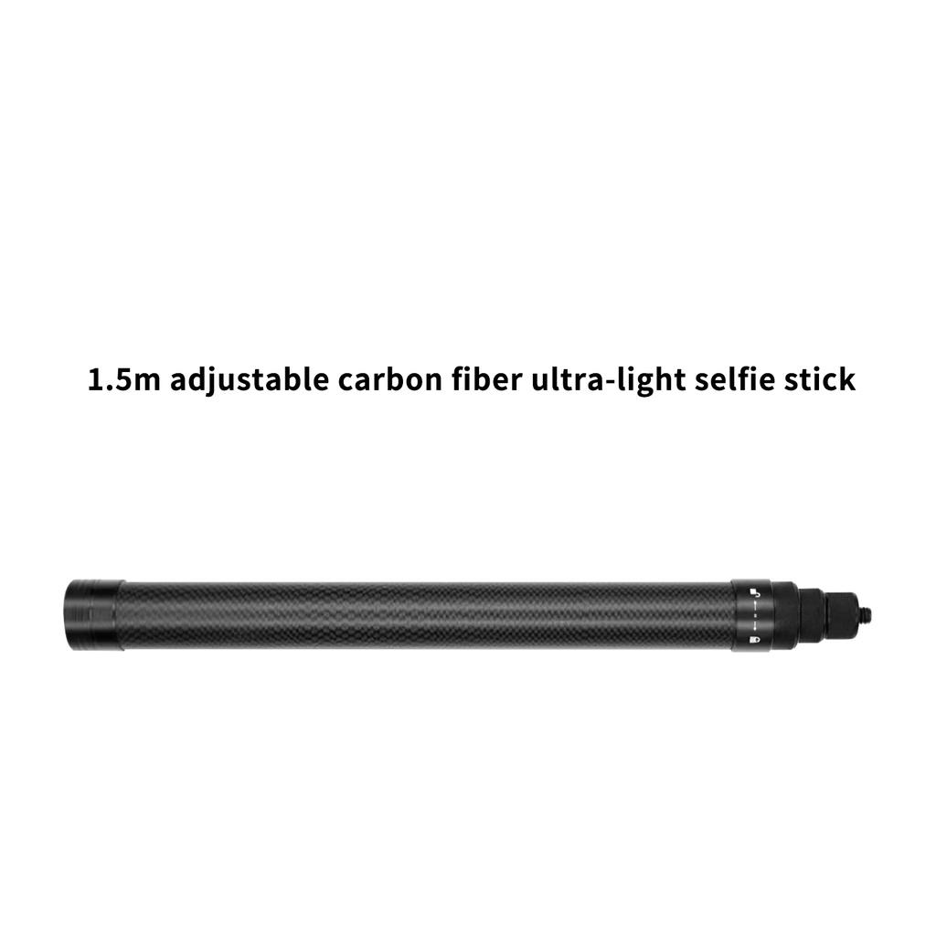 1 5m Selfie Stick Telescopic Selfie Stick Ultralight Carbon Fibre Selfie Rod Standard 1/4 Thread Portable Selfie ELEN