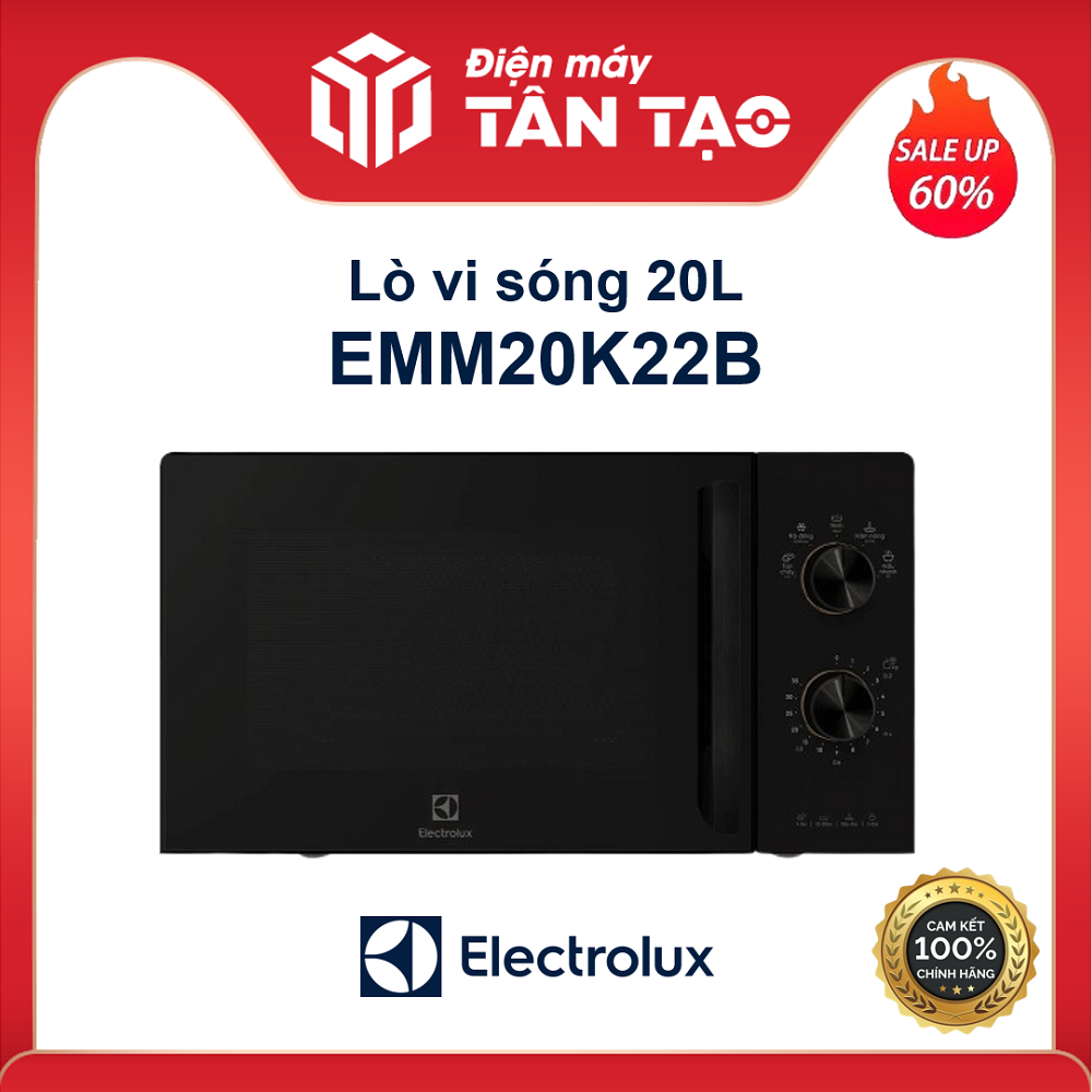 Lò Vi Sóng Electrolux EMM20K22B 20 Lít - Hàng Chính Hãng