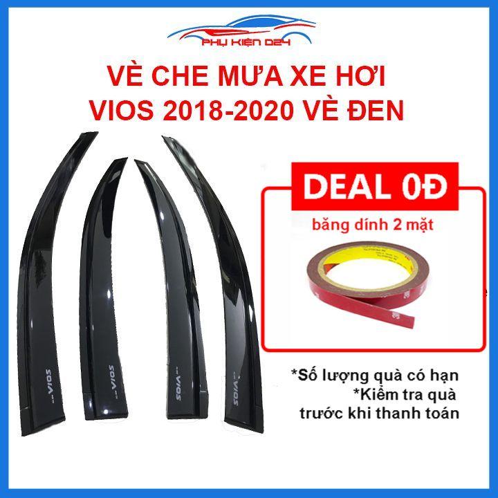 Vè mưa Vios 2018-2019-2020 vè đen che mưa bảo vệ trang trí xe