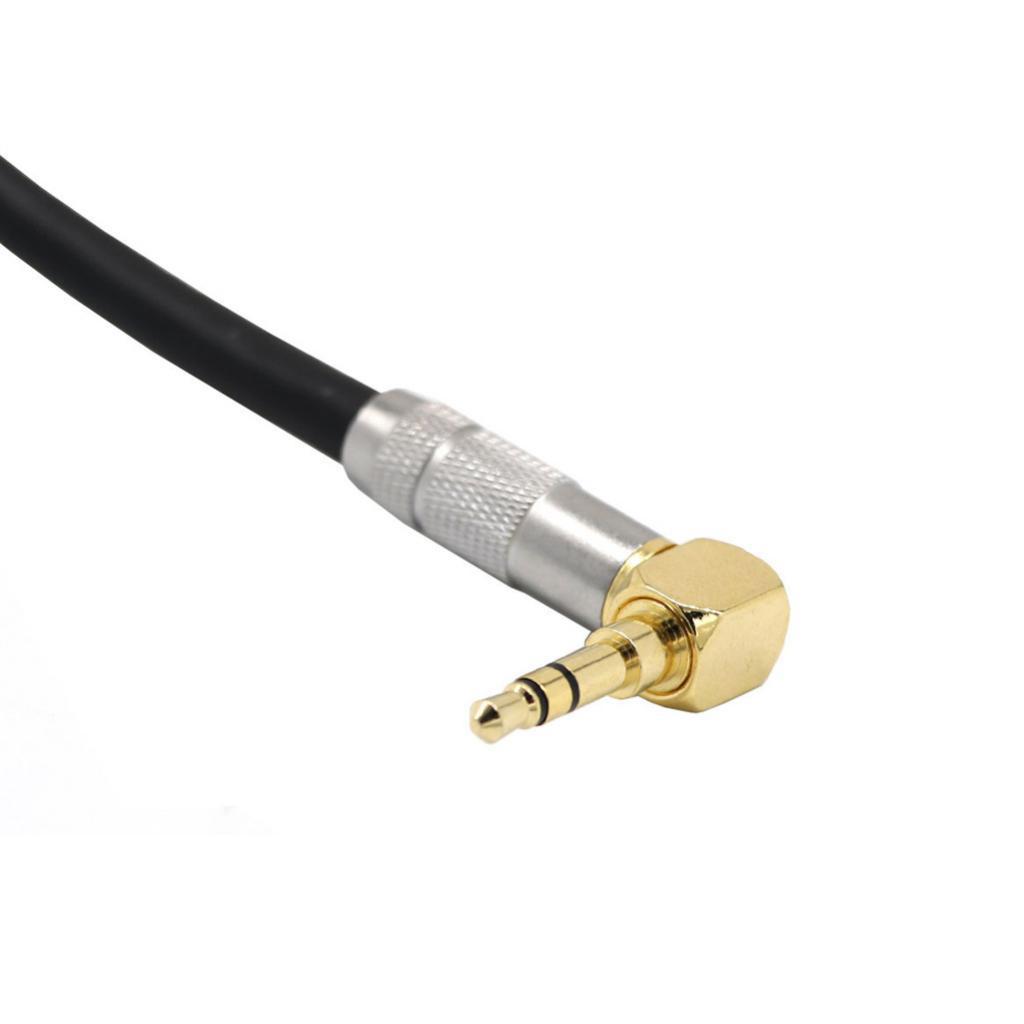 3.5MM 90 Degree Right Angle Male To 6.35 Female Audio Stereo Aux Cable Cord