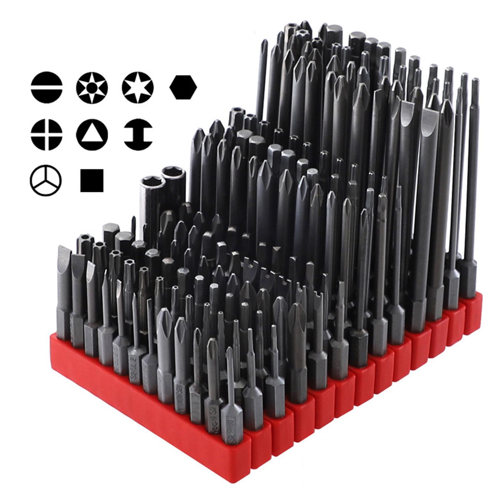 12x Magnetic Screwdriver Bit Set 1/4 inch Hex Shank for Computer Watch