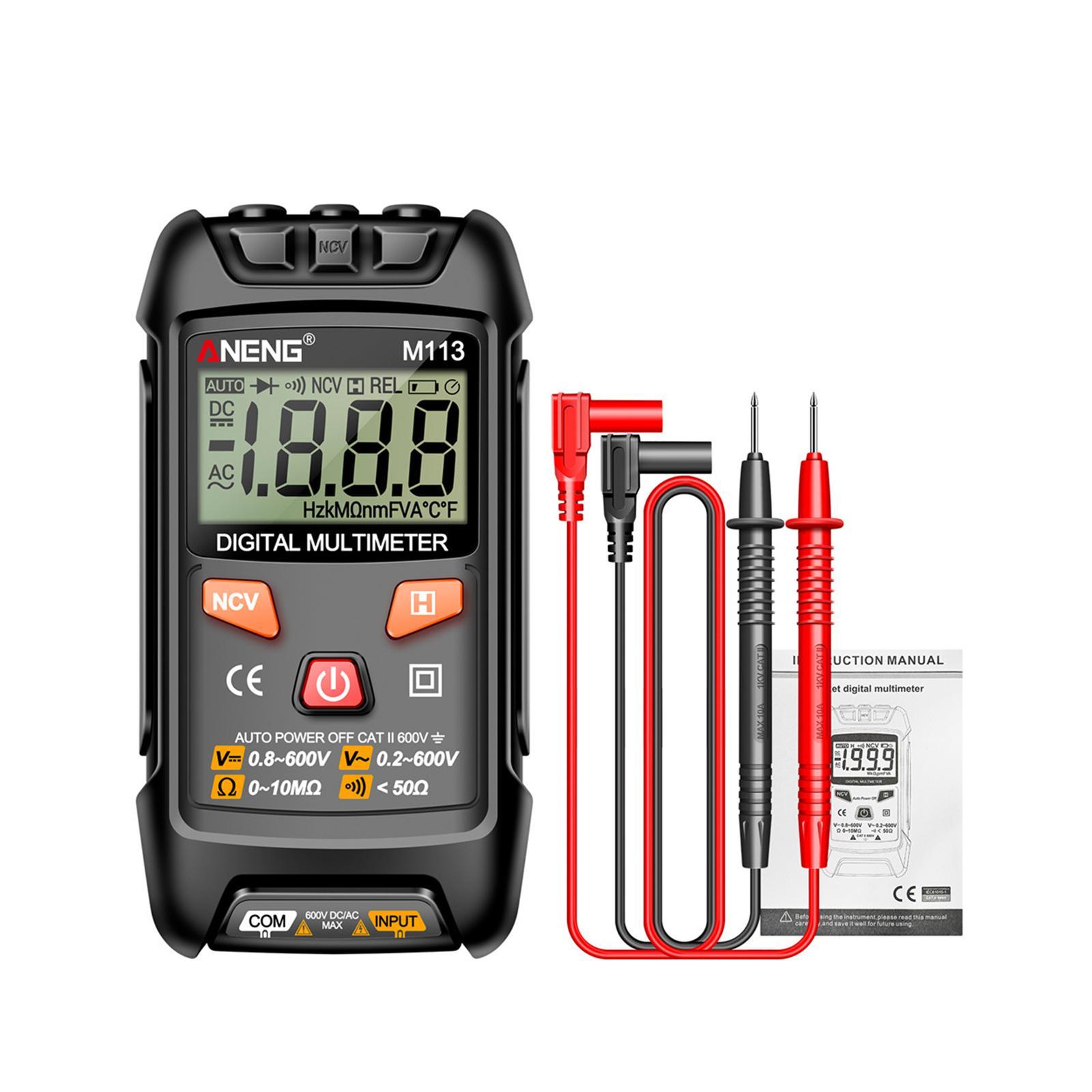 Pocket Multimeter Electrical Tester Ohm meter for  DC Voltage, Current, NCV, Continuity, Capacitance, Diodes, Meansurement, Meter for Automotive