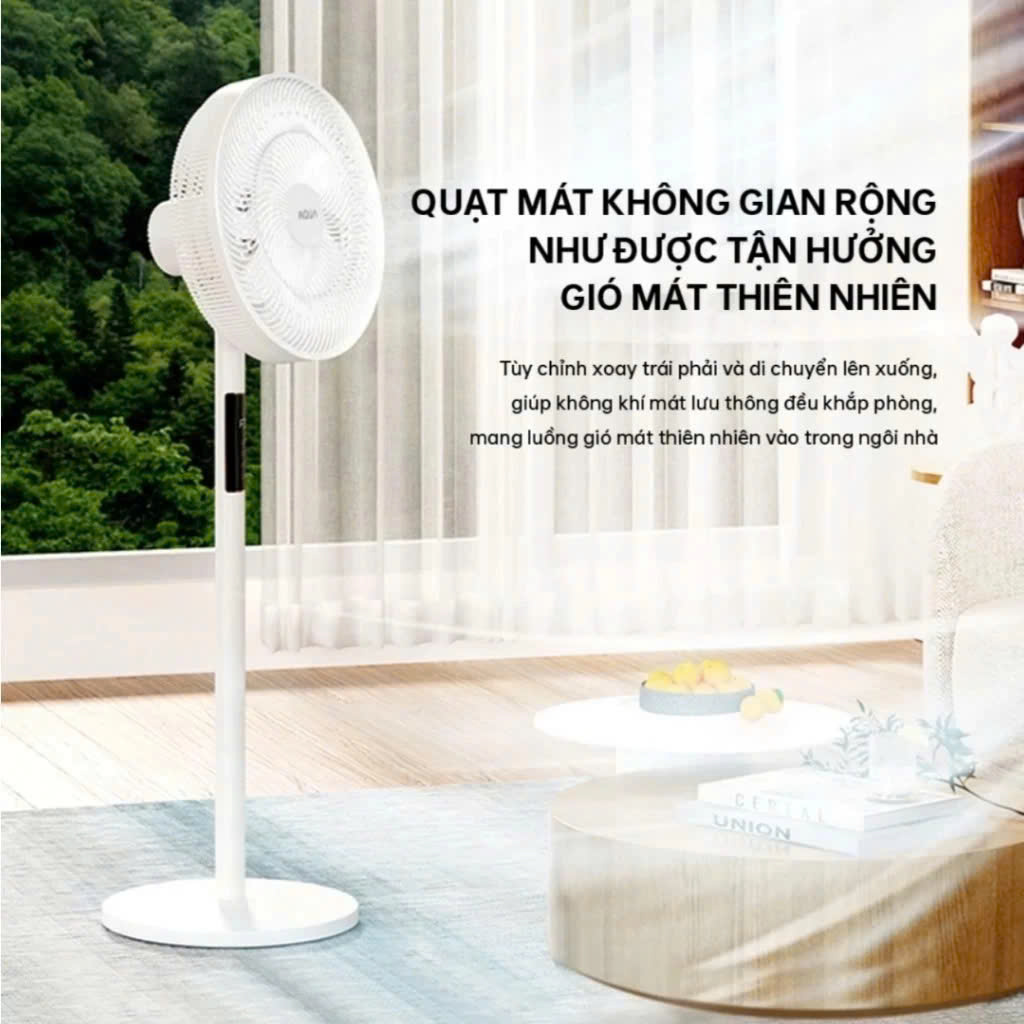Quạt Cây Đứng GROPA 16 Inch Điều Khiển Từ Xa 8 Cấp Độ Gió Hẹn Giờ 8 Tiếng Siêu Êm Tiết Kiệm Điện 40W - HÀNG CHÍNH HÃNG MINIIN