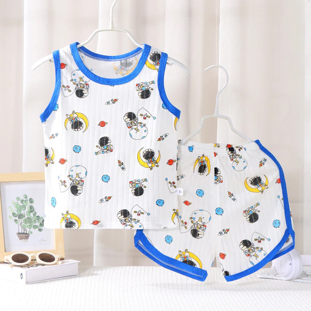 ĐỒ BỘ SÁT NÁCH 3 LỖ HOẠ TIẾT CHO BÉ TRAI 1-7 TUỔI ĐỒ NGỦ MẶC NHÀ TỪ 7-23KG DÀNH CHO BÉ TRAI