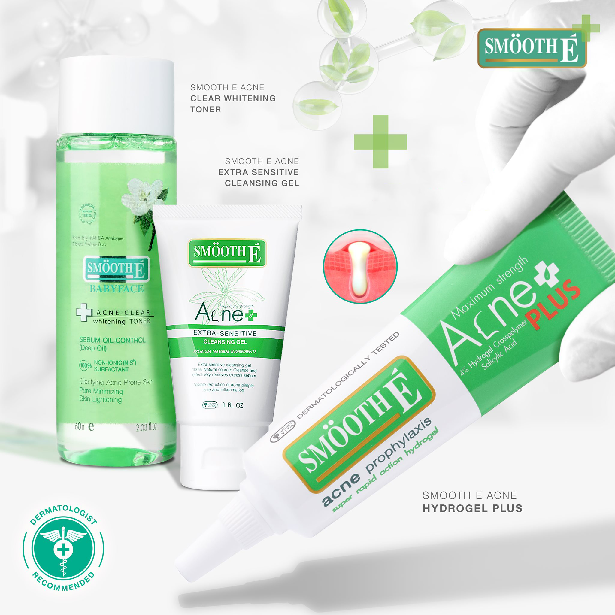 Smooth E VN - Kem ngăn ngừa mụn Acne HydroGel Plus 4%