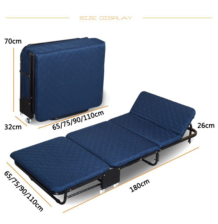 Giường ngủ thông minh gấp gọn NIKITA, Khung thép sơn tĩnh điện, Xếp gọn thành ghế sofa, Bánh xe di chuyển dễ dàng